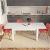 DEGHI Tavolo allungabile 160-210x80 cm bianco - Amigo