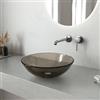 VITRA Lavabo da appoggio Ø 39 cm in vetro marrone - Esme