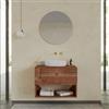 DEGHI Mobile bagno portalavabo 80 cm con cassetto e vano a giorno in legno di acacia - Artemide
