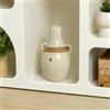 DEGHI Vaso da interno 22h cm in ceramica beige e corda naturale