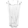 DEGHI Vaso da interno 26h cm in vetro trasparente a forma di fiore