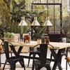 DEGHI Lampada sospesa 80x23 cm in acciaio oro con 3 punti luce