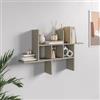 DEGHI Mensola decorativa 100x60h cm in legno tortora - Tetris