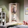 DEGHI Cabina armadio modulare 102x240h cm cashmere ad angolo con ripiani - Carrie