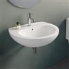 DEGHI Lavabo sospeso in ceramica bianca 55 cm - Casper