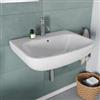 DEGHI Lavabo sospeso in ceramica bianca 60 cm - Malen