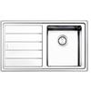 APELL Lavello Apell Linear Plus acciaio spazzolato 86x50 cm vasca destra cucina moderna