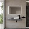 DEGHI Mensolone bagno 10 h sospeso 130 cm in legno grigio ombra chiaro - Plain