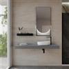 DEGHI Mensolone bagno 10 h sospeso 150 cm in legno grigio ombra chiaro - Plain
