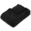 DEGHI Coperta plaid 150x125 cm in microfibra nero - Selavy