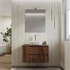 DEGHI Mobile bagno sospeso 80 cm rovere deciso cannettato con top - Konai plus