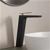DEGHI Miscelatore lavabo alto in ottone nero oro rosa - Thano