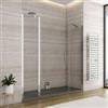 DEGHI Box doccia nicchia 180cm 40 giunto + 100 battente + 45 fisso trasparente 195h - Nilo
