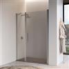 DEGHI Box doccia nicchia 140 cm battente 95 cm e lato fisso con vetro opaco e profilo cromo 195h - Nilo