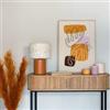 DEGHI Set 3 piume di pampa decorative 110h cm arancione ramato