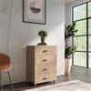 DEGHI Cassettiera 60x88h cm con 4 cassetti effetto rovere - Iceberg
