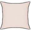 DEGHI Cuscino 45x45 cm sfoderabile in lino e cotone rosa cipria - Elira