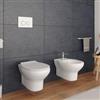 DEGHI Coppia di sanitari sospesi senza brida con copriwc softclose e kit di fissaggio incluso - Misk