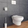 DEGHI Vaso sospeso senza brida in ceramica con copriwc softclose e kit di fissaggio incluso - Misk