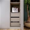 DEGHI Cassettiera soft close cashmere per armadio da 50 cm - Ventur