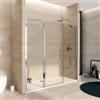 DEGHI Box doccia nicchia 180cm 50 giunto + 80 battente + 60 fisso trasparente 195h - Nilo