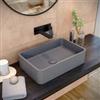 VITRA Lavabo d'appoggio 50x32,5x12 h cm in cemento grigio - Hamilton
