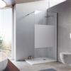 DEGHI Box doccia Walk in 110 cm vetro 8 mm anticalcare serigrafato e profilo cromo 200h - Keep