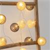 DEGHI Catena luminosa 165 cm grigio con 10 sfere
