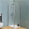 DEGHI Box doccia 100X80 cm battente con vetro anticalcare trasparente e profilo cromo 200h - Artego