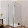 DEGHI Box doccia 100X100 cm battente con vetro anticalcare trasparente e profilo cromo 200h - Artego