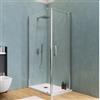 DEGHI Box doccia 120X80 cm battente con vetro anticalcare trasparente e profilo cromo 200h - Artego