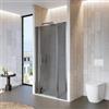 DEGHI Box doccia nicchia 110 cm 30 giunto + 65 battente + 15 fisso con vetro temperato fumé e profilo cromo 195h - Nilo
