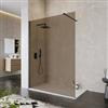 DEGHI Box doccia Walk in 150 cm vetro 8 mm anticalcare bronzato e profilo nero 200h - Keep