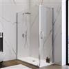 DEGHI Box doccia 150X80 cm battente con vetro anticalcare trasparente e profilo cromo 200h - Artego