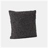 DEGHI Cuscino sfoderabile 45x45 in bouclé grigio scuro