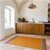 DEGHI Tappeto 120x180 cm in cotone senape con frange