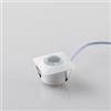 DEGHI Faretto quadrato a incasso 3,2x3,2 cm 4000k in alluminio bianco