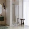 DEGHI Box doccia nicchia 70 cm battente con vetro slim trasparente e profilo cromo 195h - Glide