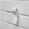 LAZZARINI Set 2 appendini bianco per termoarredo tubo piatto - Iris di Lazzarini