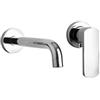 PAINI Miscelatore lavabo a muro con canna da 19 cm a doppia piastra - Ovo di Paini