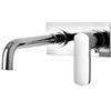 PAINI Miscelatore lavabo a muro con canna da 22 cm a piastra singola - Ovo di Paini