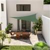 DEGHI Vela da giardino triangolare 3,6x3,6x3,6 m in poliestere idrorepellente verde 180 gr - Solaris
