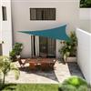 DEGHI Vela da giardino triangolare 5x5x5 m in poliestere idrorepellente blu petrolio 180 gr - Solaris