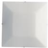 DEGHI Plafoniera 25x25 cm in vetro satinato bianco