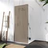 DEGHI Box doccia Walk in 90 cm vetro 8 mm anticalcare bronzato e profilo cromo 200h - Keep