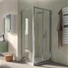DEGHI Box doccia 100x80 cm porta a soffietto trasparente anticalcare 195h - Sofy