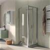 DEGHI Box doccia 70x80 cm porta a soffietto trasparente anticalcare 195h - Sofy