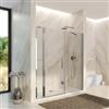 DEGHI Box doccia nicchia 180cm 20 giunto + 70 battente + 90 fisso trasparente 195h - Nilo