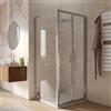 DEGHI Box doccia 90x90 cm porta a soffietto trasparente anticalcare 195h - Sofy