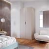 DEGHI Armadio battente 100x236h cm cashmere con 2 ante reversibili cashmere - Ventur